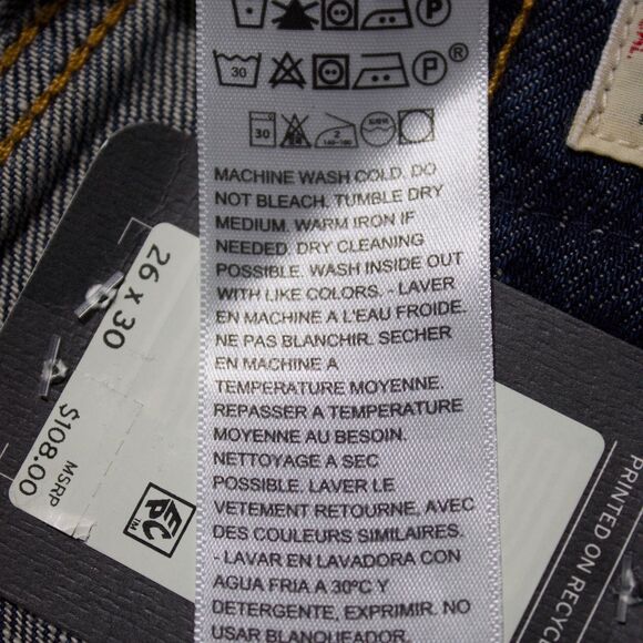 NWT $108 Levi's Premium Baggy Dad Wide Leg Jeans Cotton Linen Women Size 26x30 - Picture 13 of 16